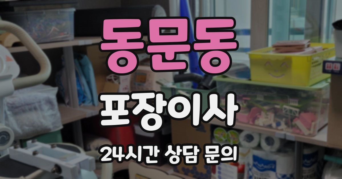 동문동 포장이사