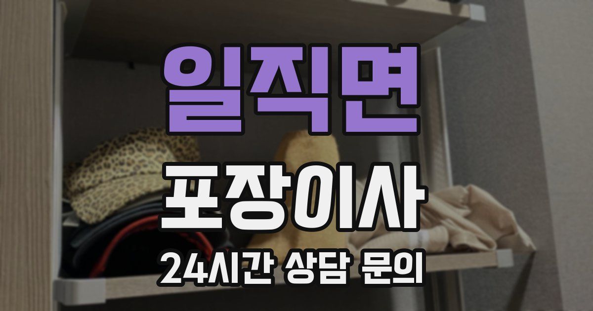 일직면 포장이사