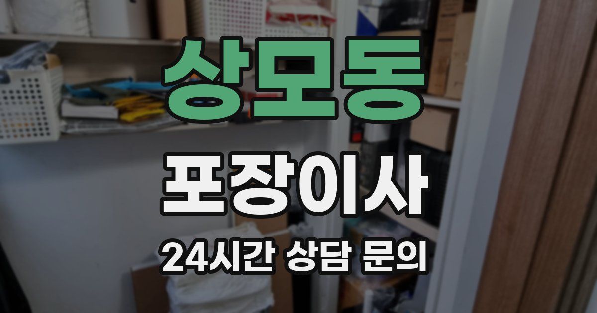 상모동 포장이사