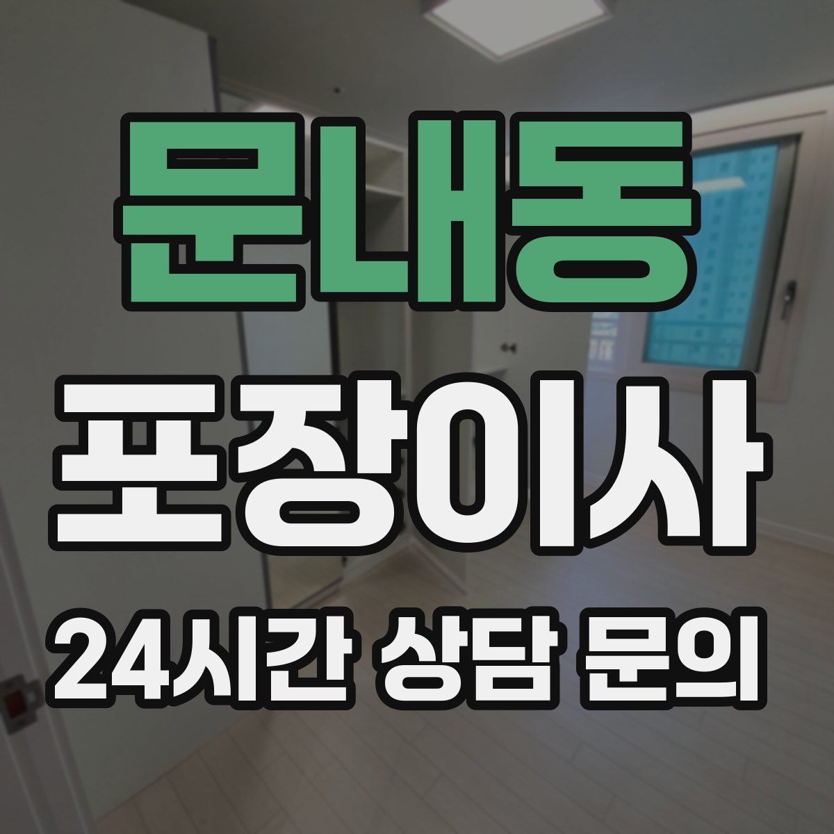 문내동 포장이사