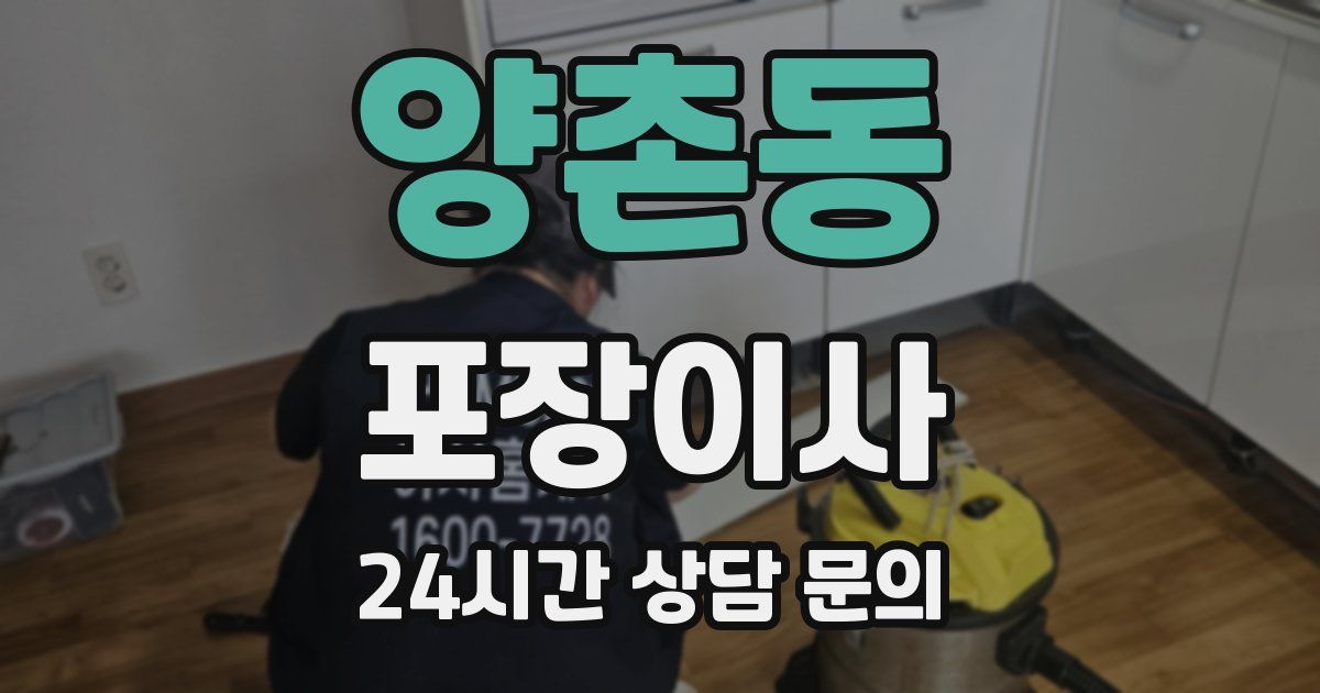 양촌동 포장이사