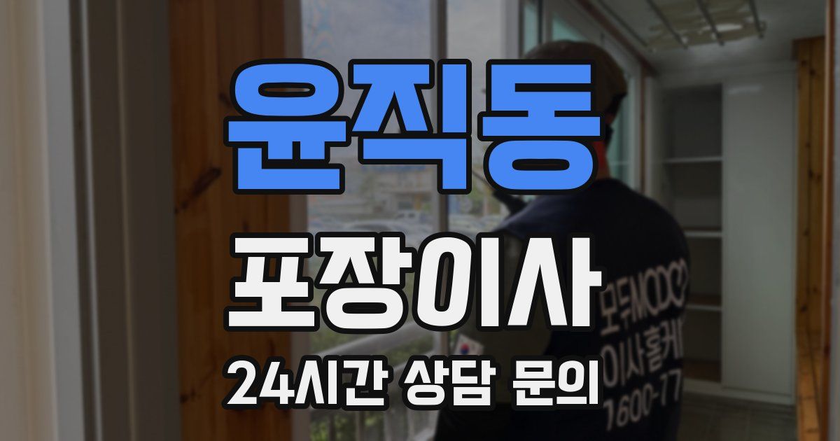 윤직동 포장이사