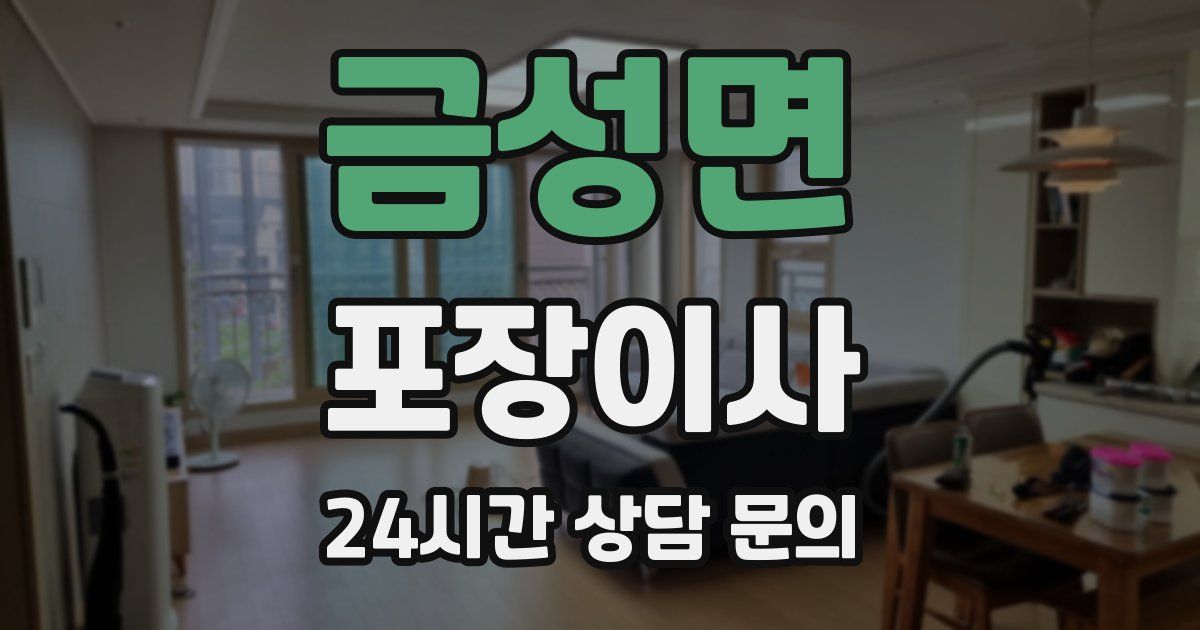 금성면 포장이사