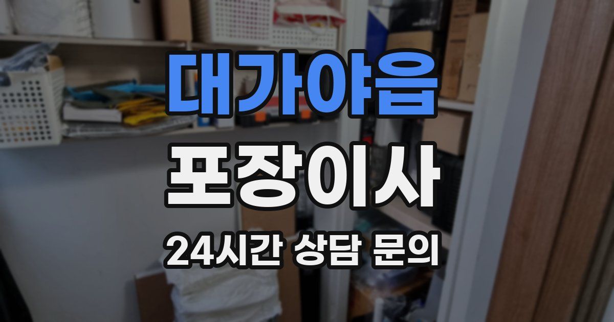 대가야읍 포장이사