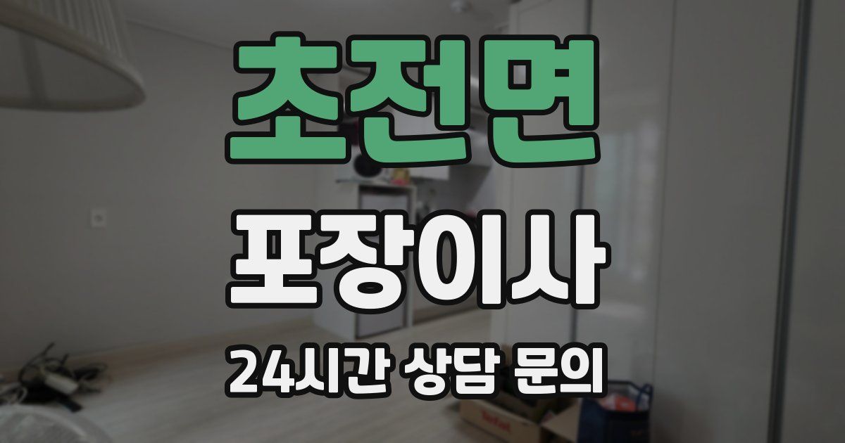 초전면 포장이사