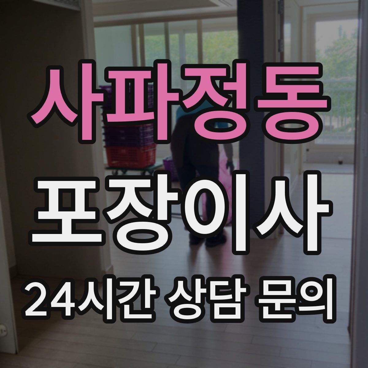 사파정동 포장이사