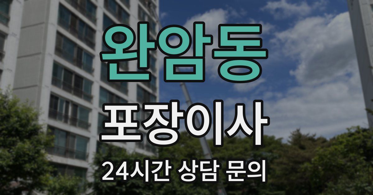 완암동 포장이사