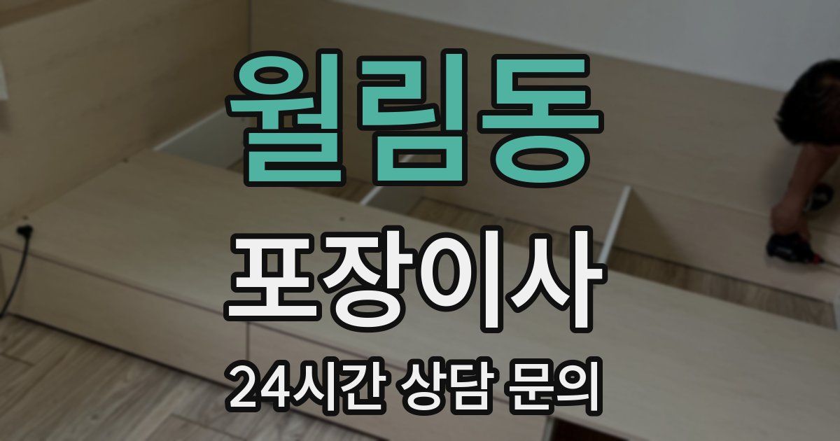 월림동 포장이사