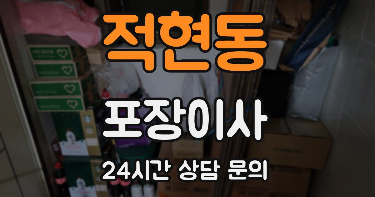 적현동 포장이사