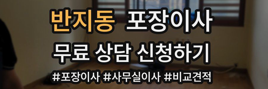 반지동 포장이사