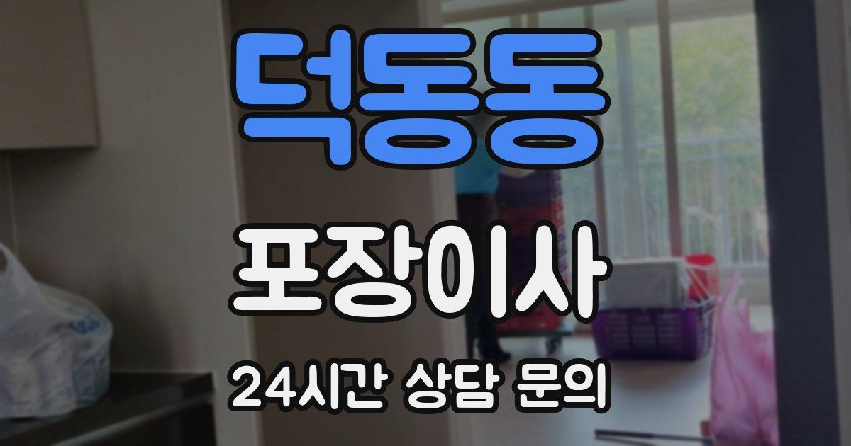 덕동동 포장이사