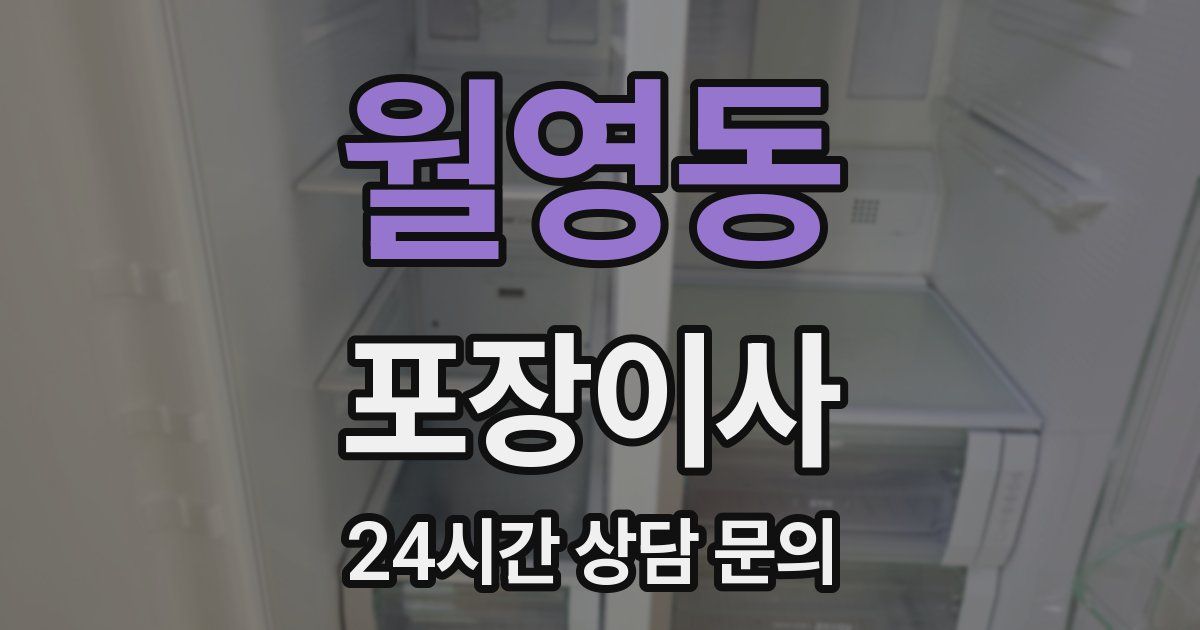 월영동 포장이사