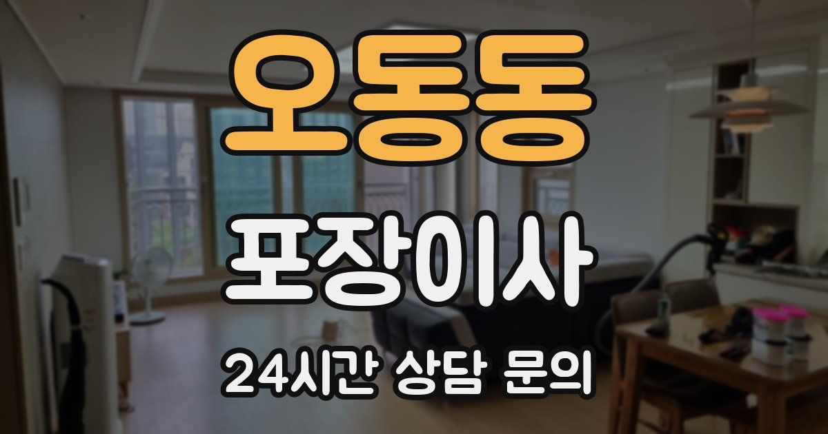 오동동 포장이사