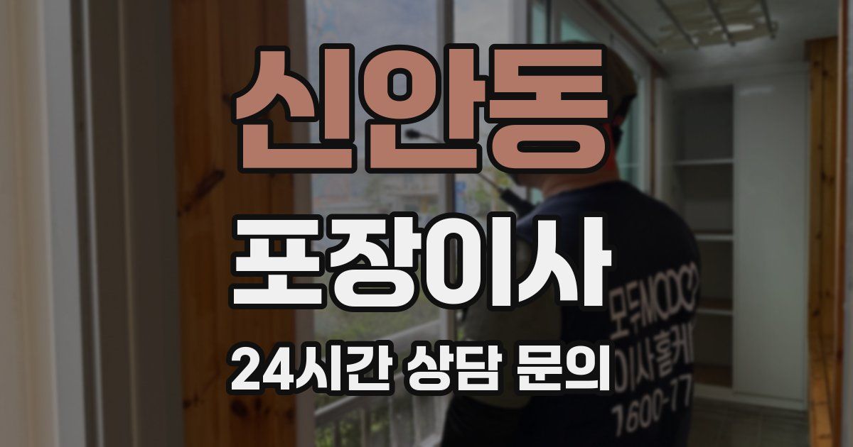 신안동 포장이사