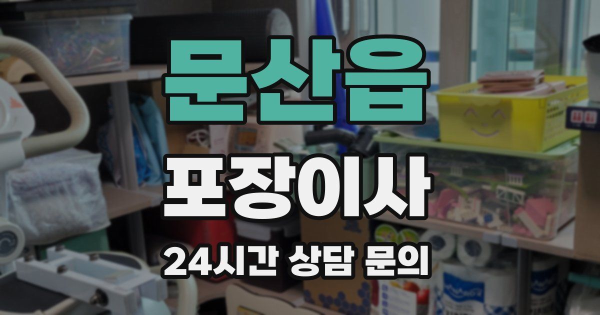 문산읍 포장이사