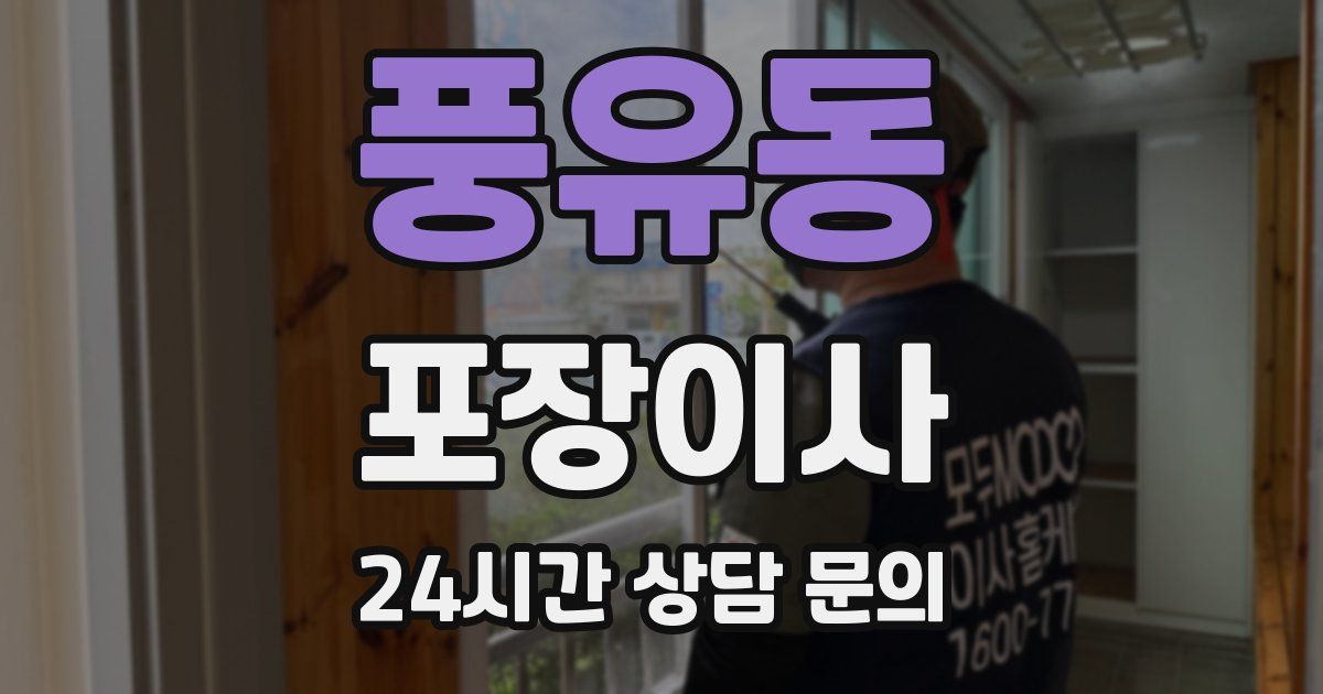 풍유동 포장이사