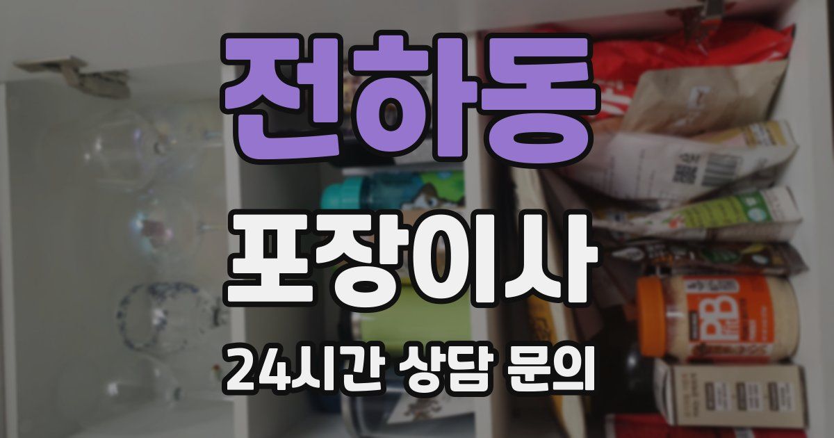 전하동 포장이사