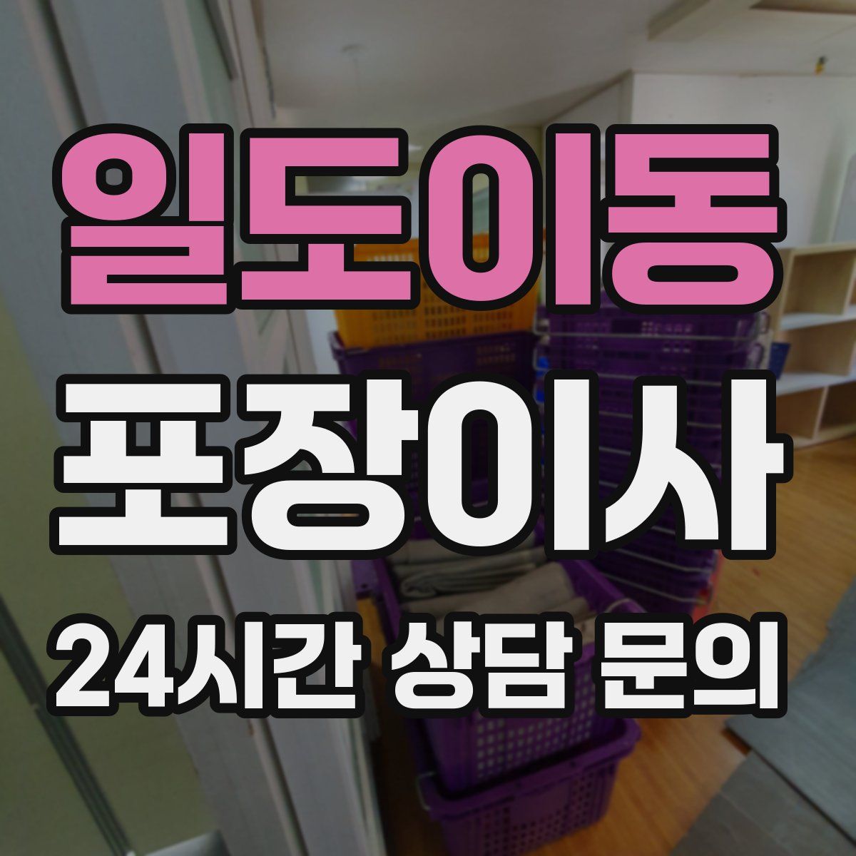 일도이동 포장이사