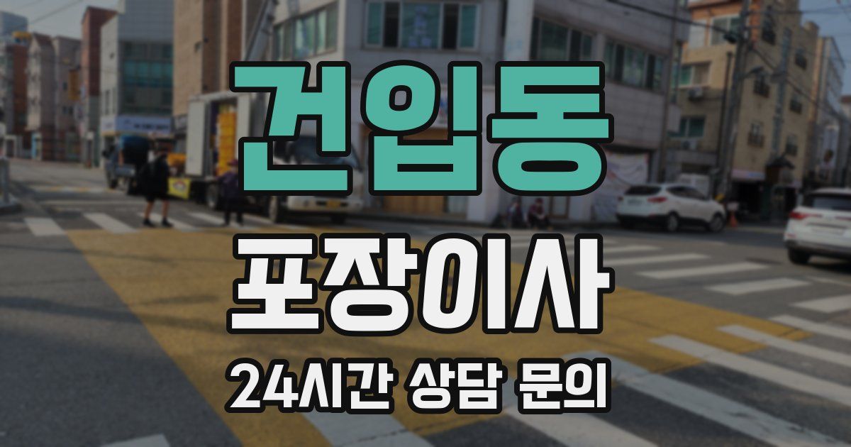 건입동 포장이사