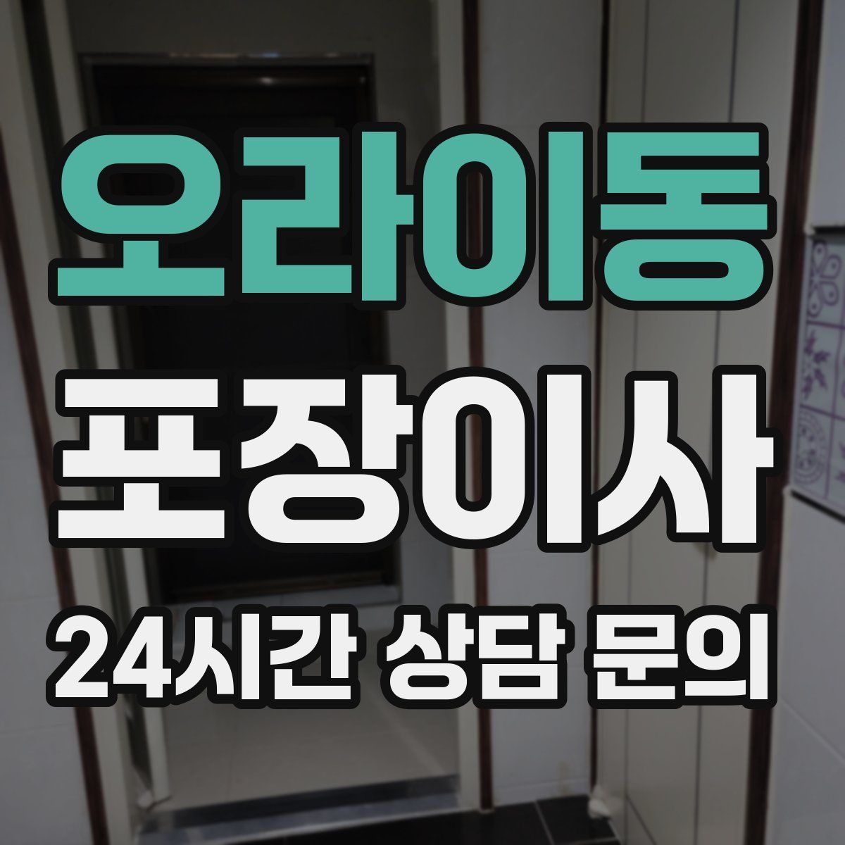 오라이동 포장이사