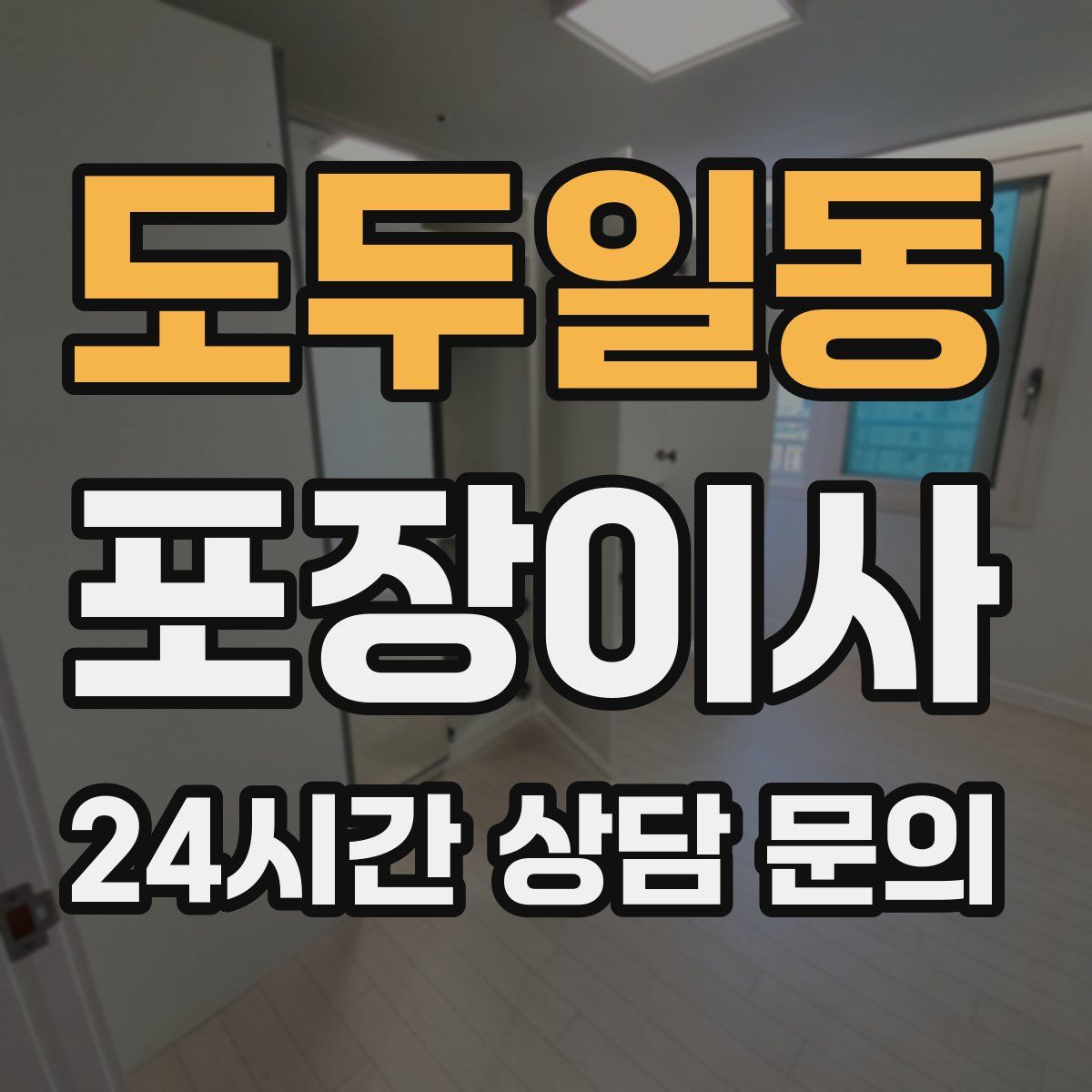 도두일동 포장이사