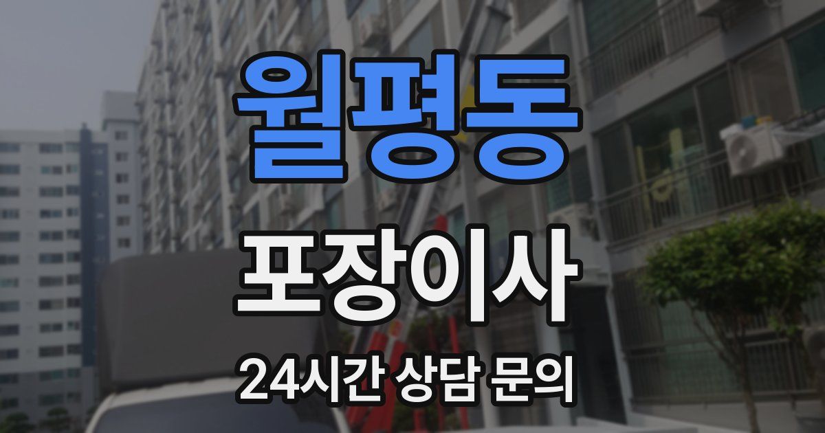 월평동 포장이사
