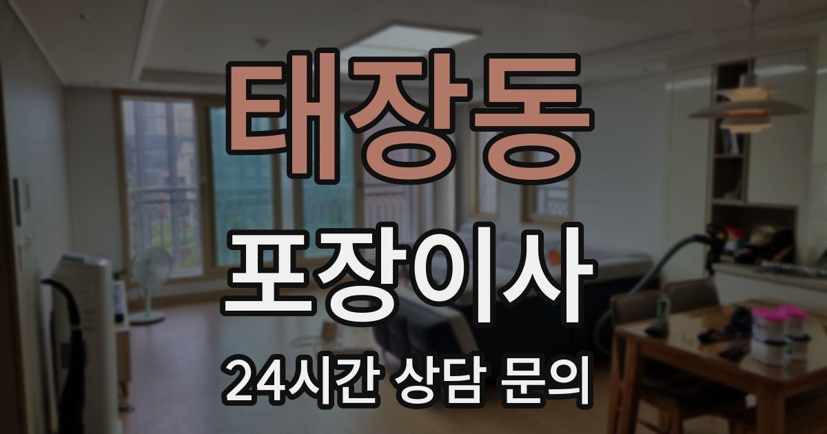 태장동 포장이사