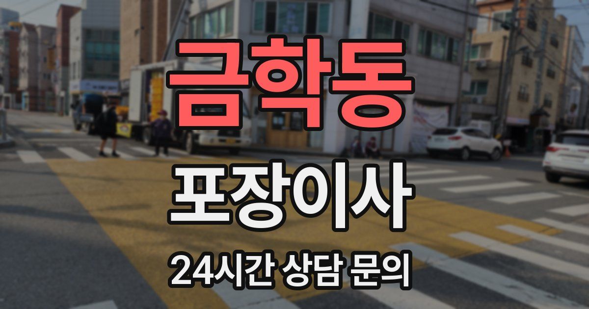 금학동 포장이사