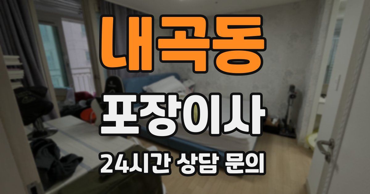 내곡동 포장이사