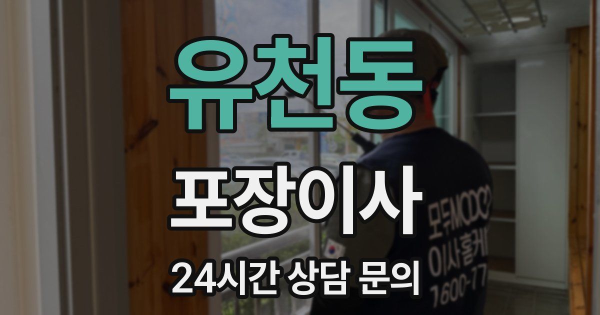 유천동 포장이사