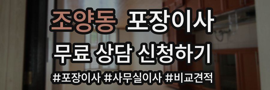 조양동 포장이사