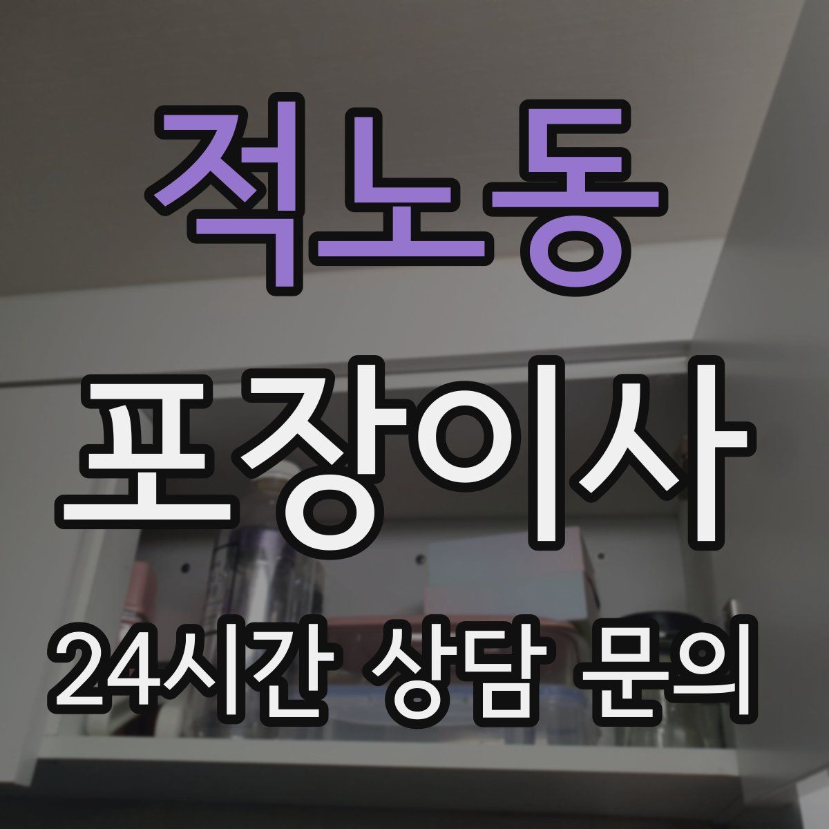 적노동 포장이사