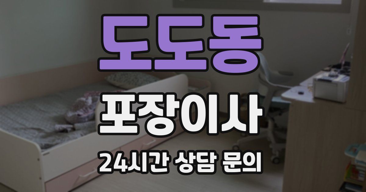 도도동 포장이사