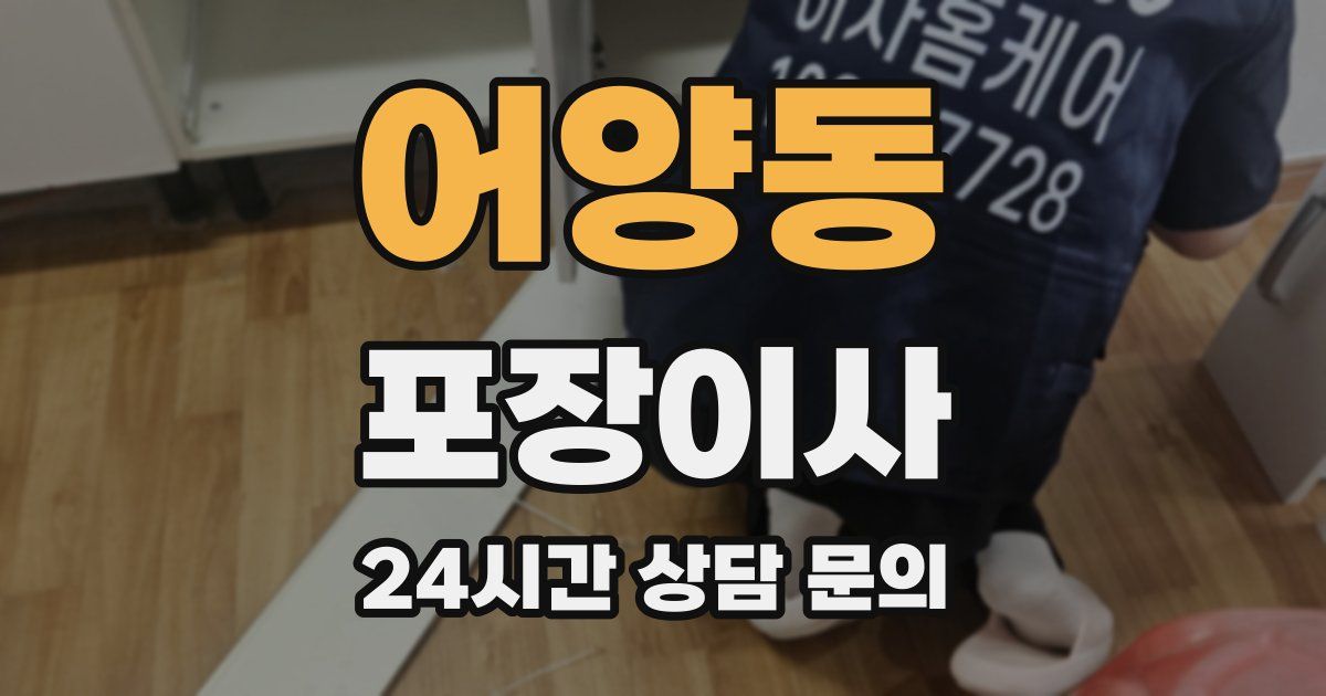 어양동 포장이사