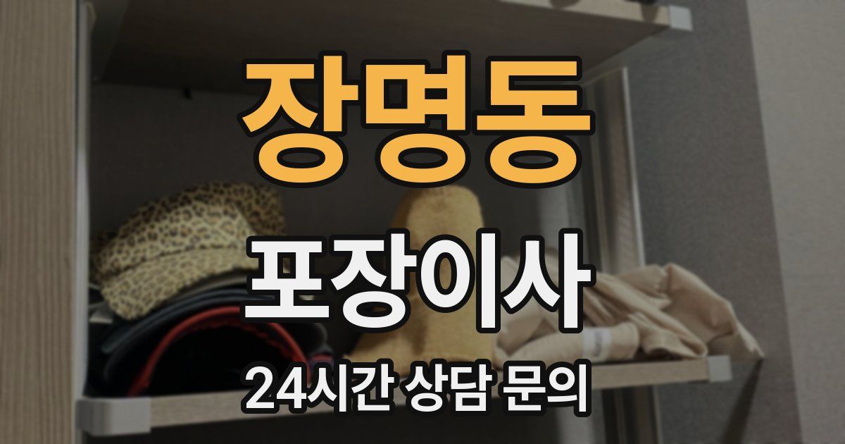 장명동 포장이사