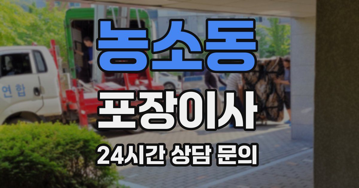 농소동 포장이사