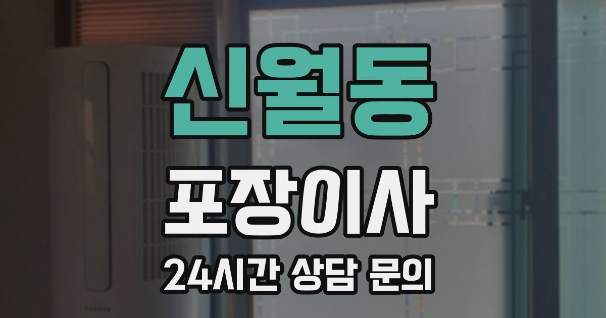 신월동 포장이사