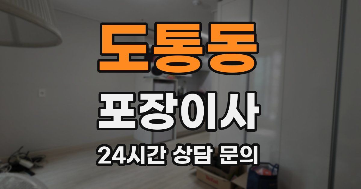 도통동 포장이사