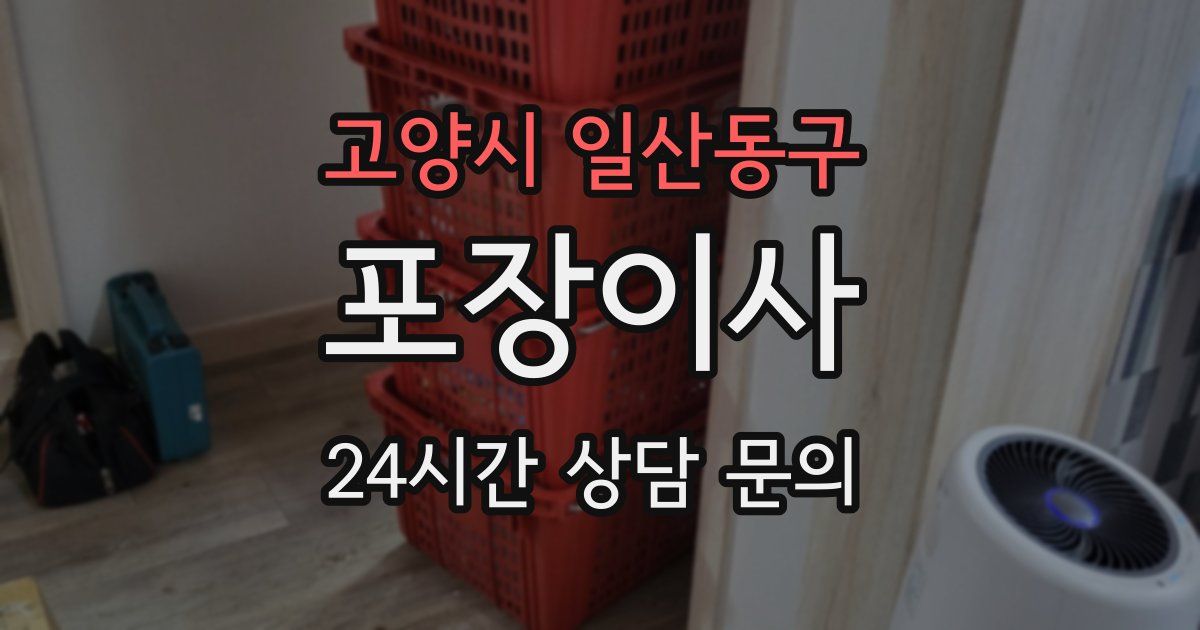고양시 일산동구 포장이사