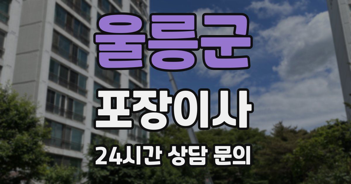 울릉군 포장이사