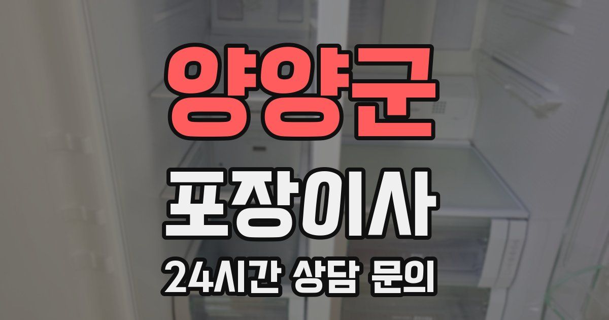 양양군 포장이사