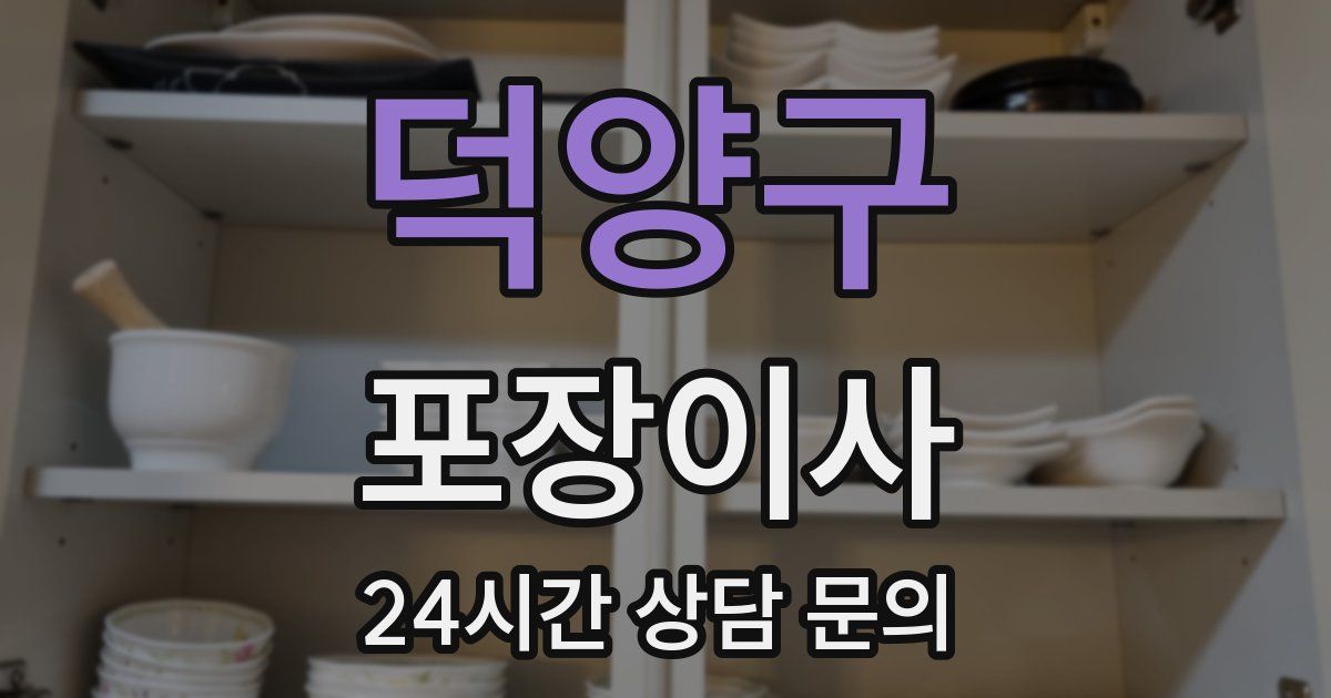 덕양구 포장이사