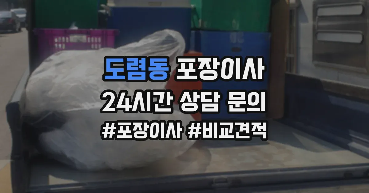 도렴동 포장이사