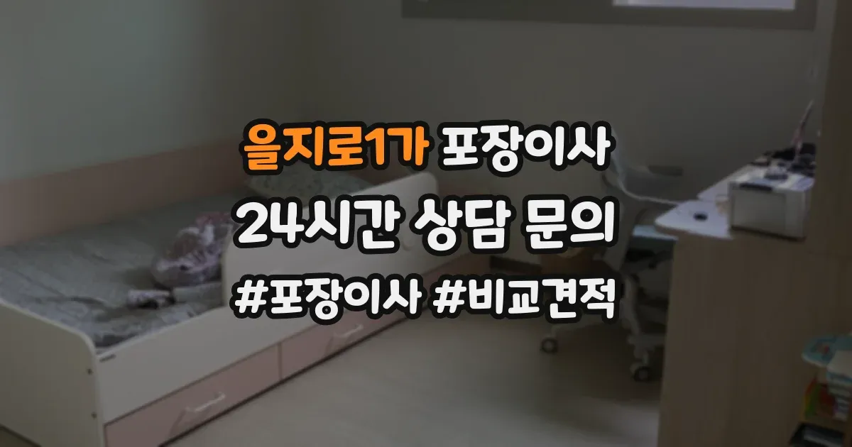 을지로1가 포장이사