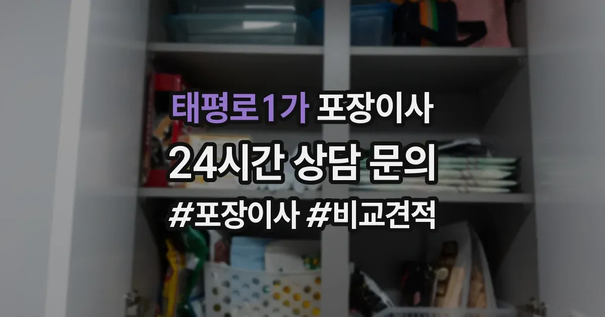 태평로1가 포장이사