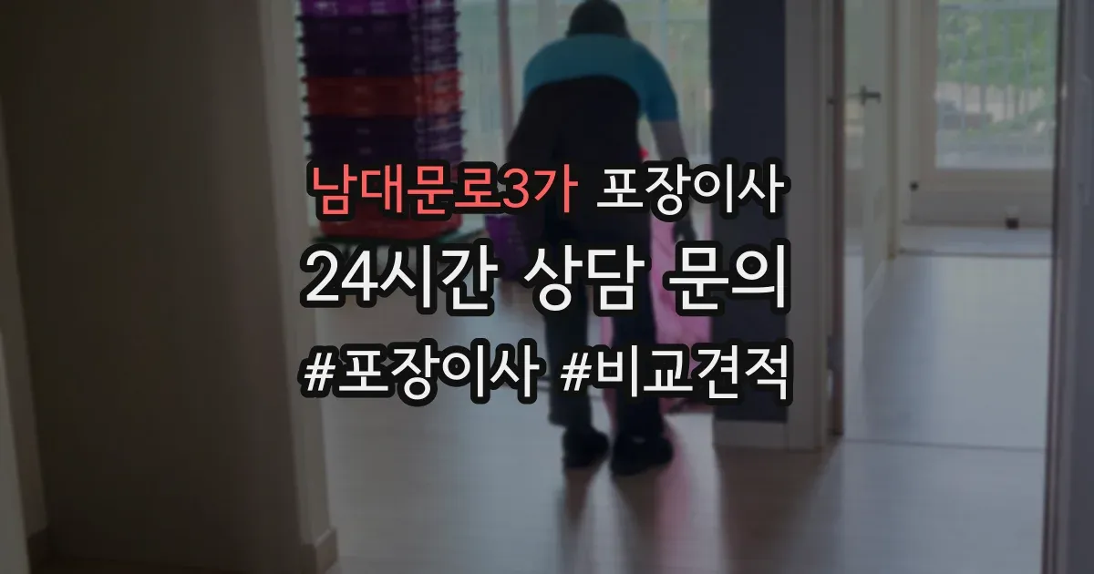 남대문로3가 포장이사