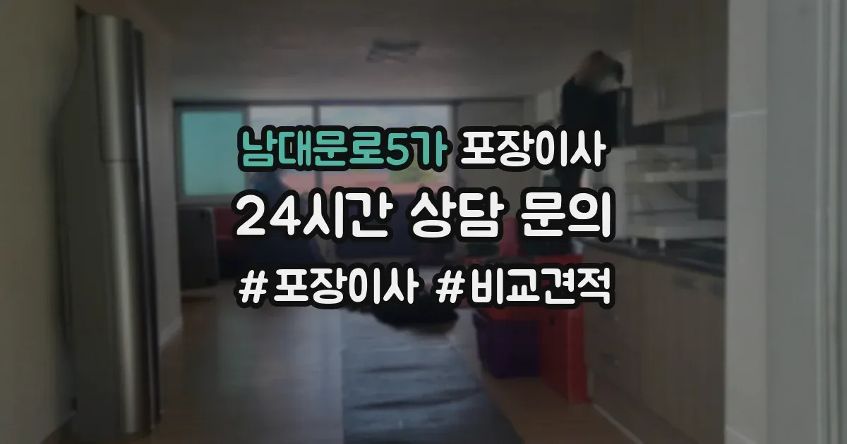 남대문로5가 포장이사