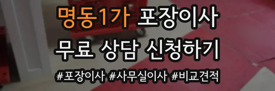 명동1가 포장이사