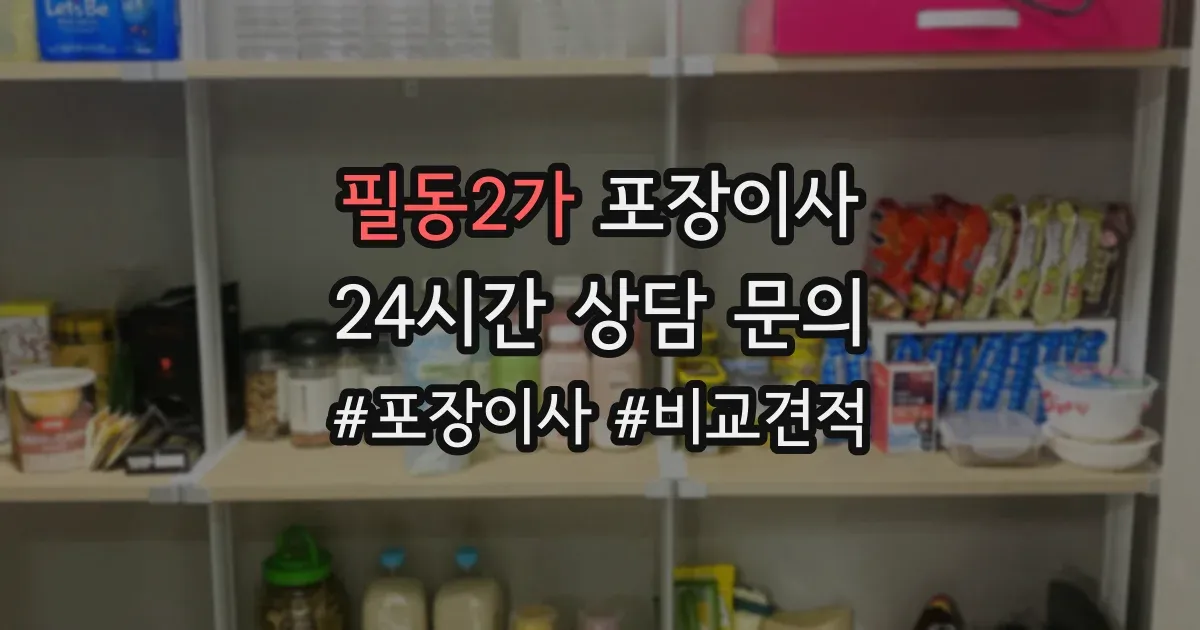 필동2가 포장이사