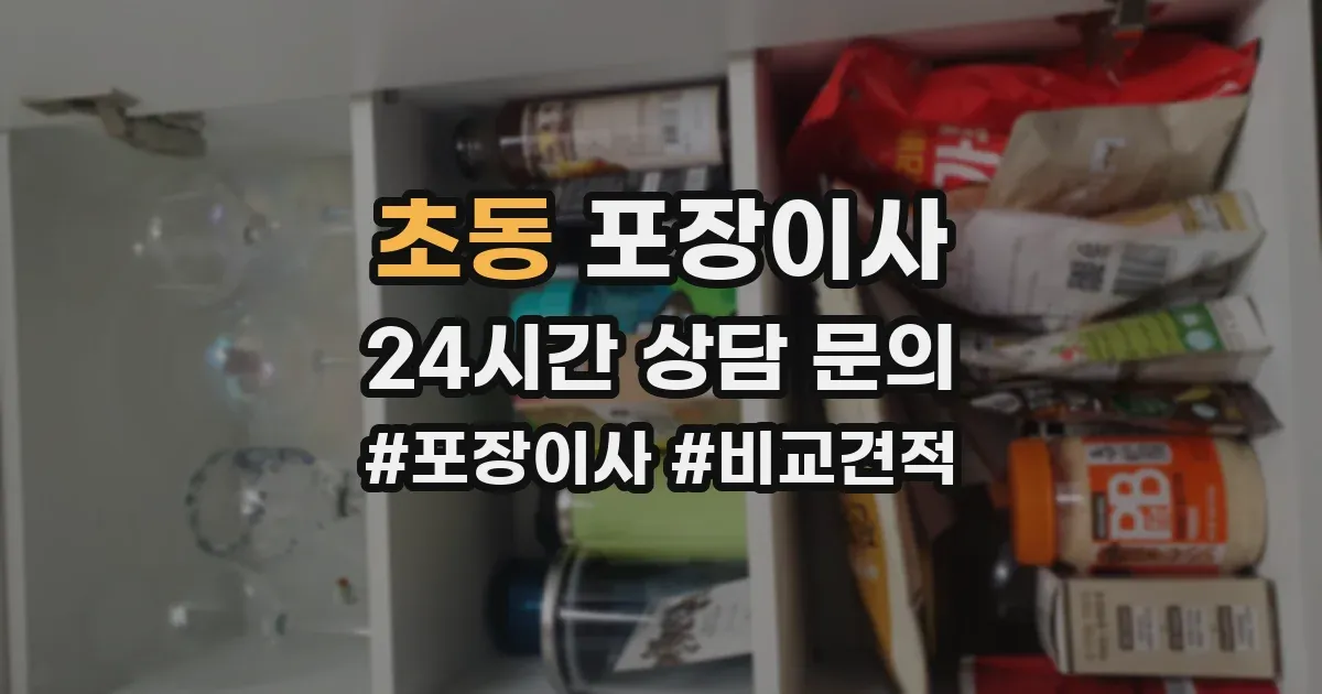 초동 포장이사